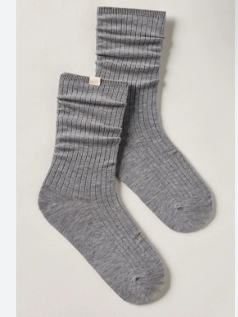 Anthropologie LyreBird Ribbed Wool Blend Crew Socks